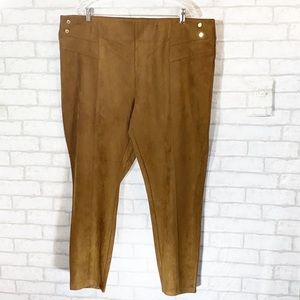 Marc New York faux suede pull on  pants size 3x
